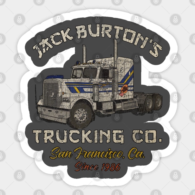 Jack Burton Trucking 1986 Sticker by Thrift Haven505